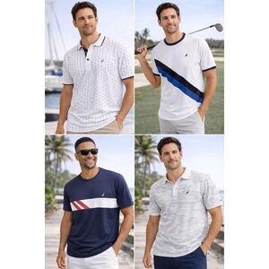 NWT Nautica Men's XL Polo & Performance Shirts Bundle Lot of 4 – $238 Retail